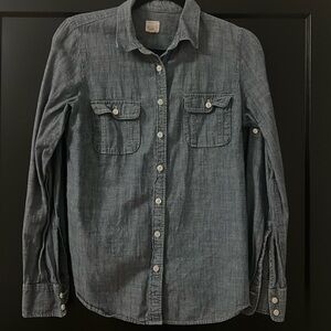 J. Crew The Perfect Shirt chambray size small